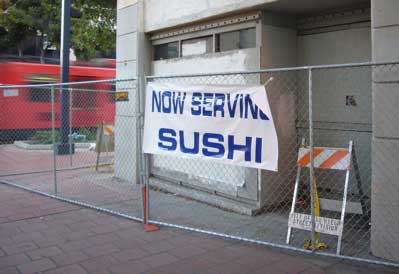 Sidewalk sushi
