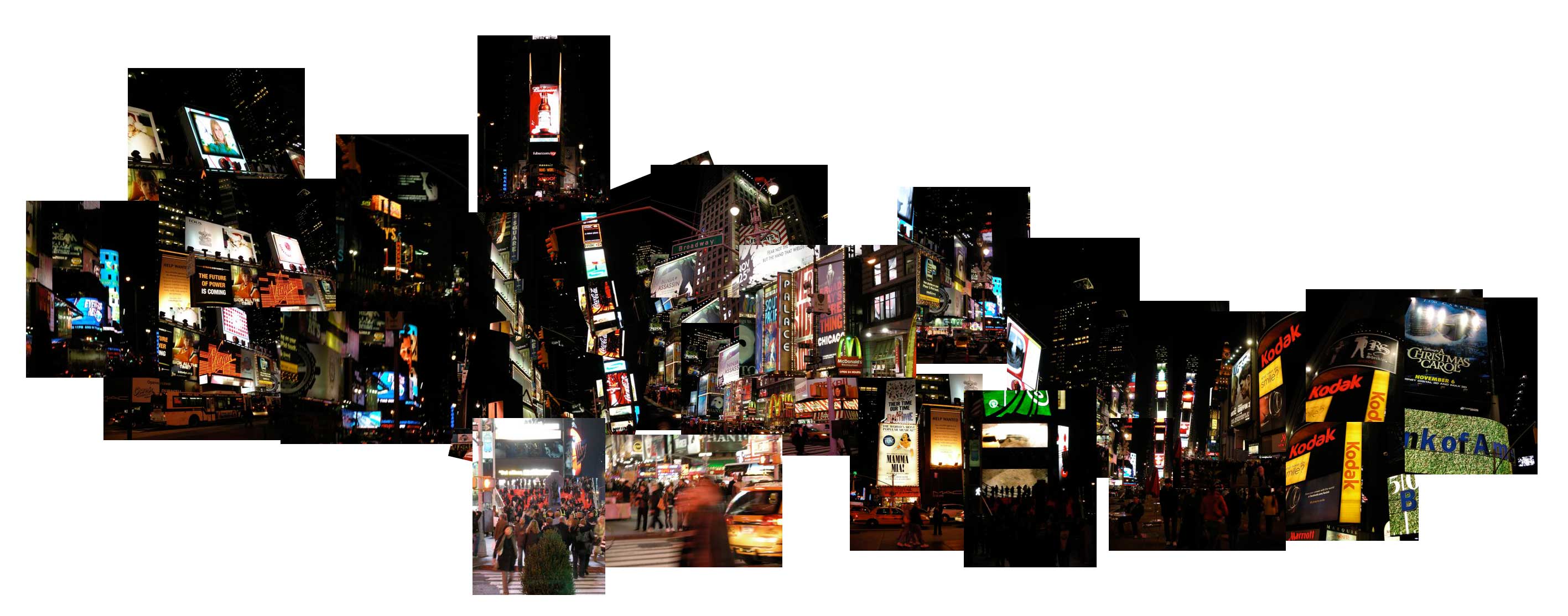 Times Square Collage